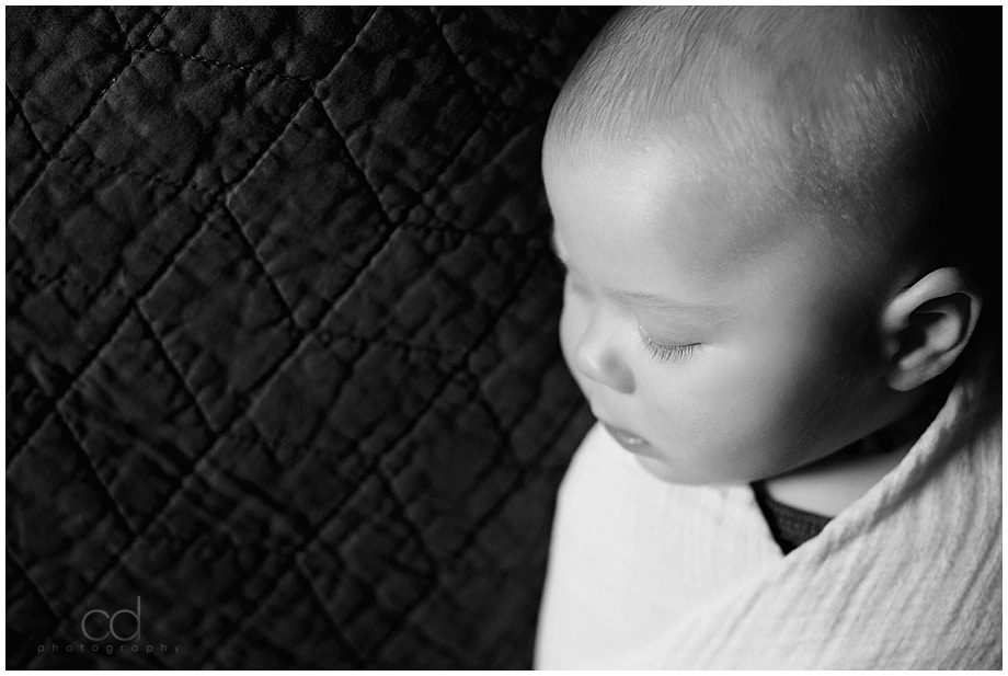 3 month baby sleeping; baby photographer toledo ohio