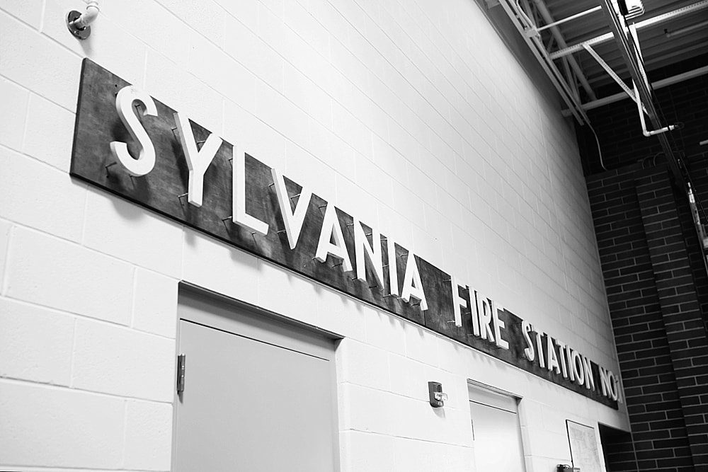 sylvania fire station sign