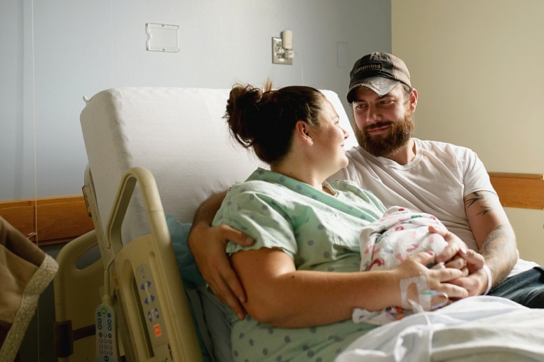 Newborn Hospital Photography Toledo Ohio 