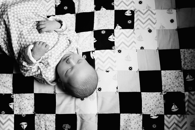 Black and White Newborn Photography