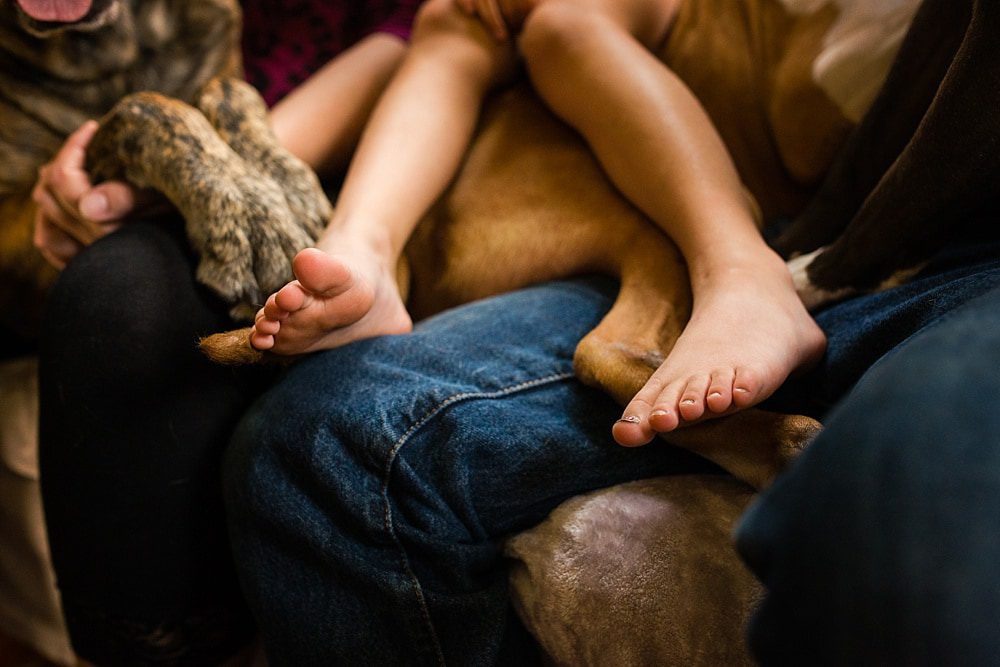 little girl's feet 