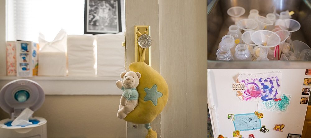 toledo photographer collage of newborn details photo by Cynthia Dawson Photography