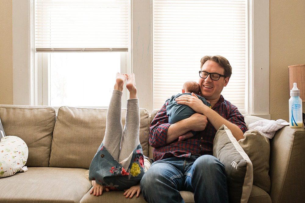 Perrysburg Family Photographer dad with daughters photo by Cynthia Dawson Photography