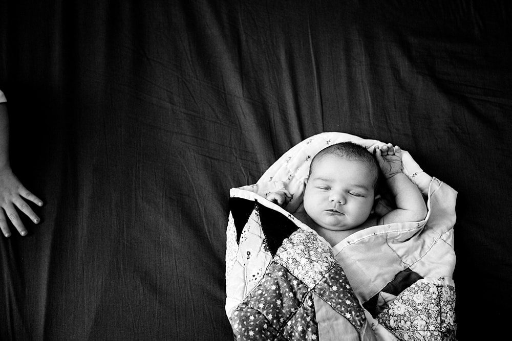 newborn photography toledo ohio baby girl sleeping photo by Cynthia Dawson Photography 