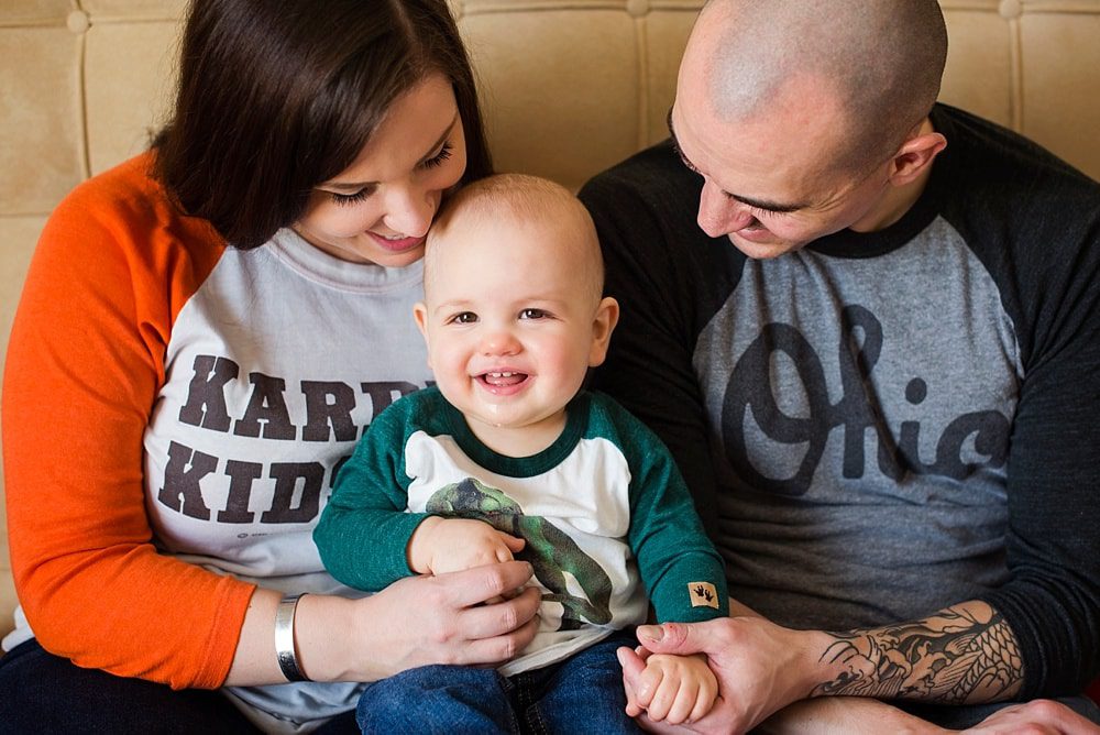 Toledo Ohio Baby Photography family of three photo by cynthia dawson photography 