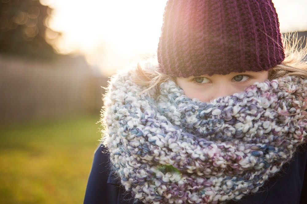 Different Photography Angles girl wearing scarf photo by Cynthia Dawson Photography 