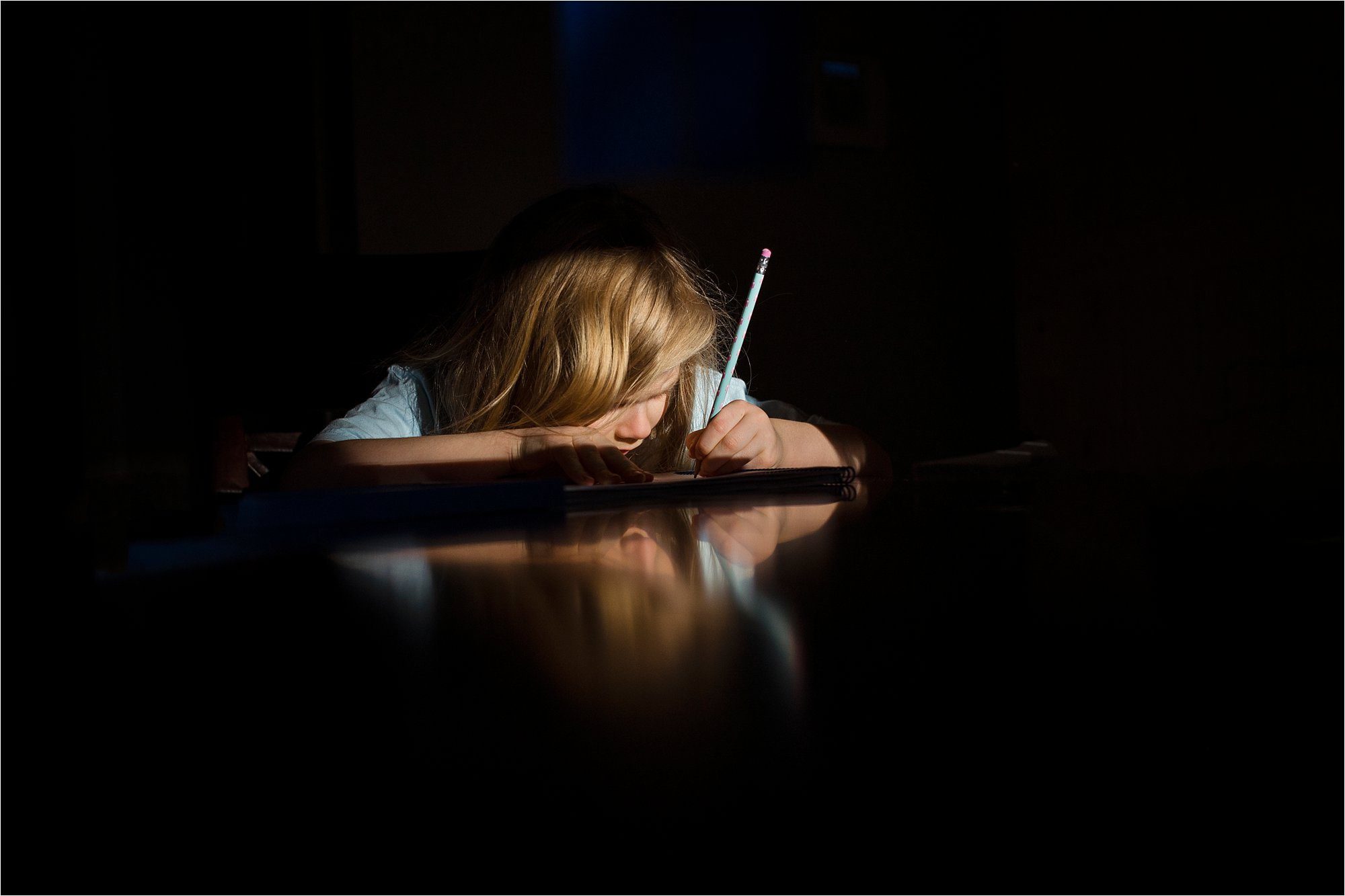 Toledo Lifestyle Photos girl doing homework photo by Cynthia Dawson Photography 