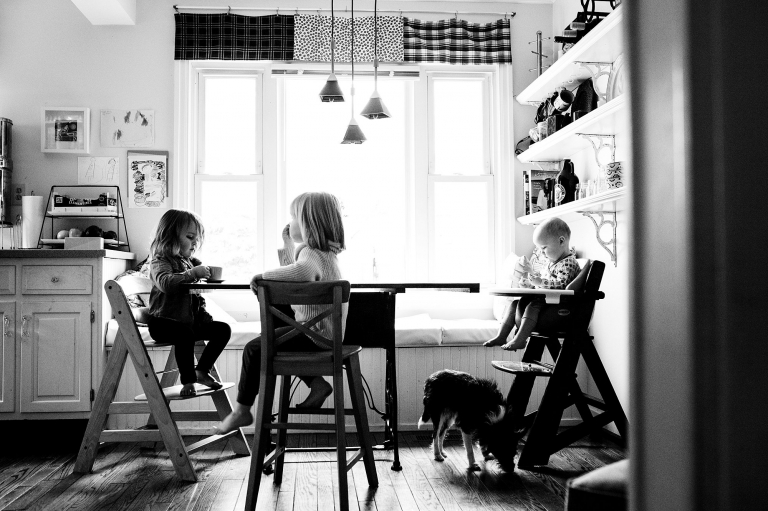 Toledo Family Photographer Review kids at table photo by Cynthia Dawson Photography