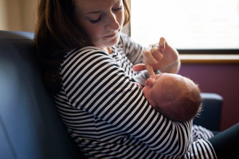 Toledo Hospital Baby Photos mother holding baby photo by Cynthia Dawson Photography