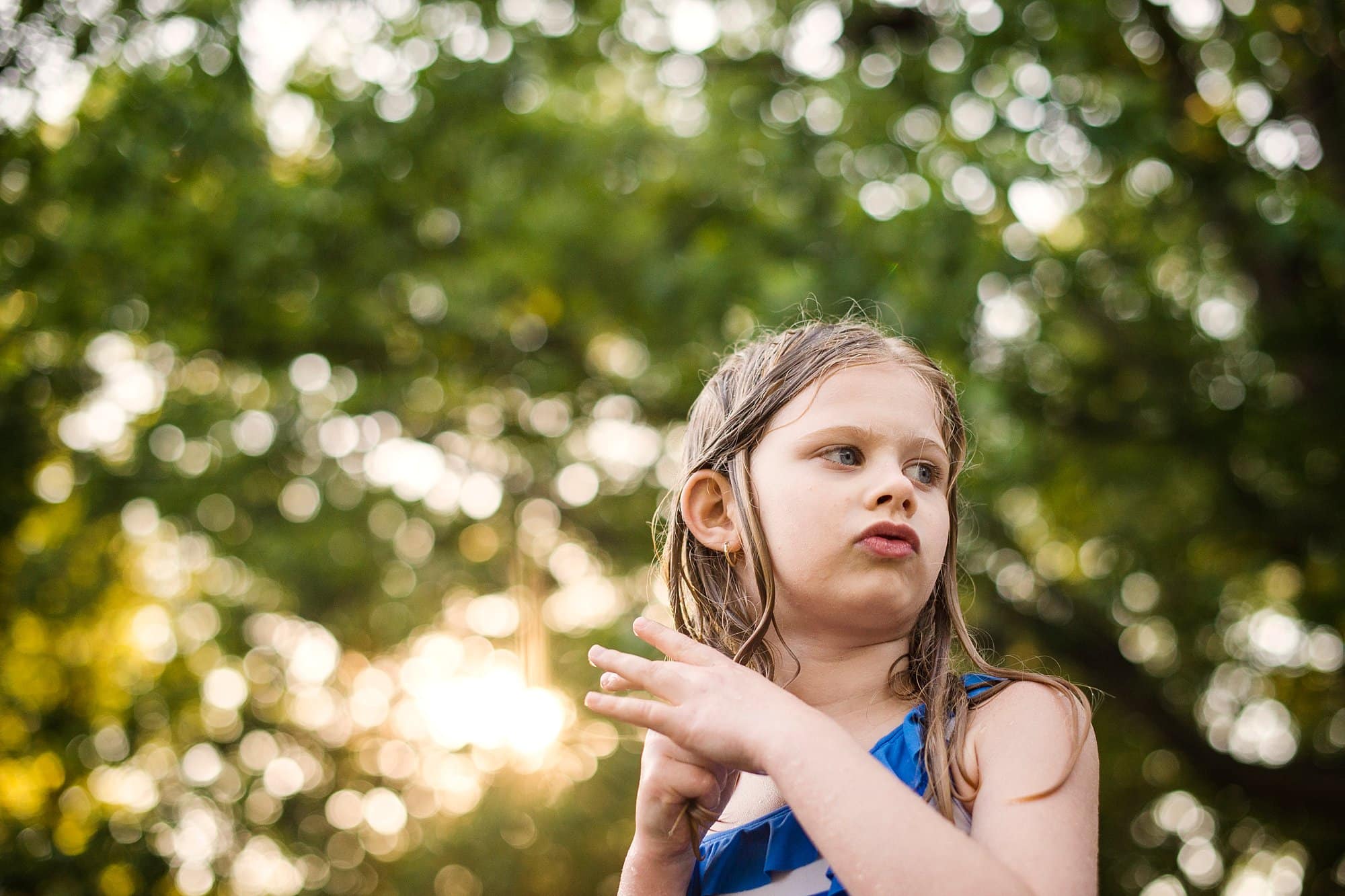 Toledo Ohio Summer Photo Session portrait of girl photo by Cynthia Dawson Photography