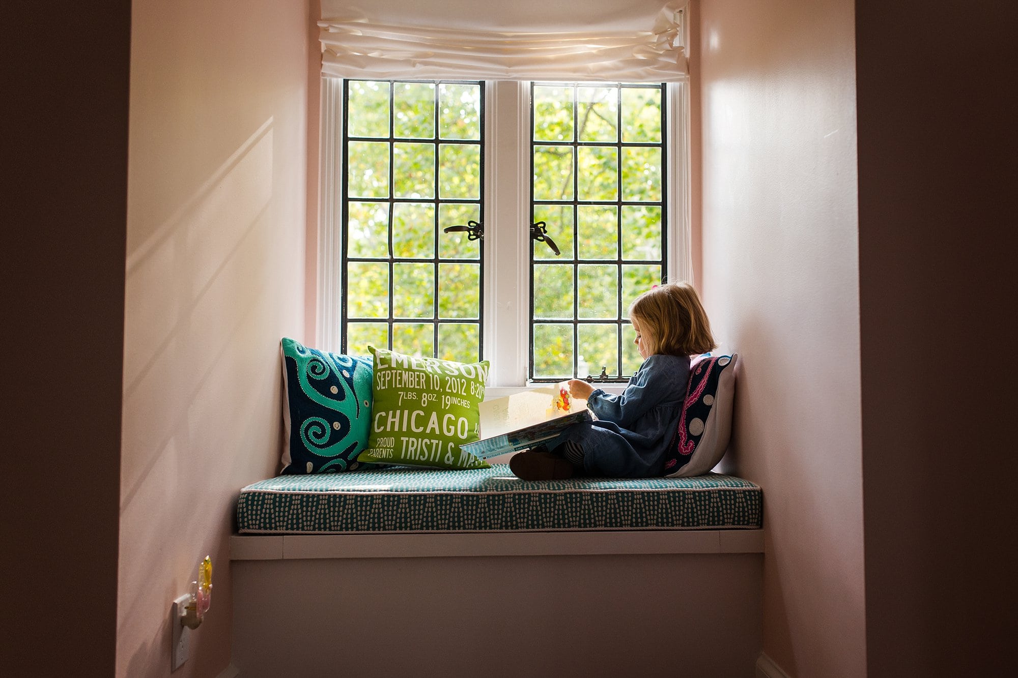 Lifestyle Family Session Toledo Ohio girl by window photo by Cynthia Dawson Photography