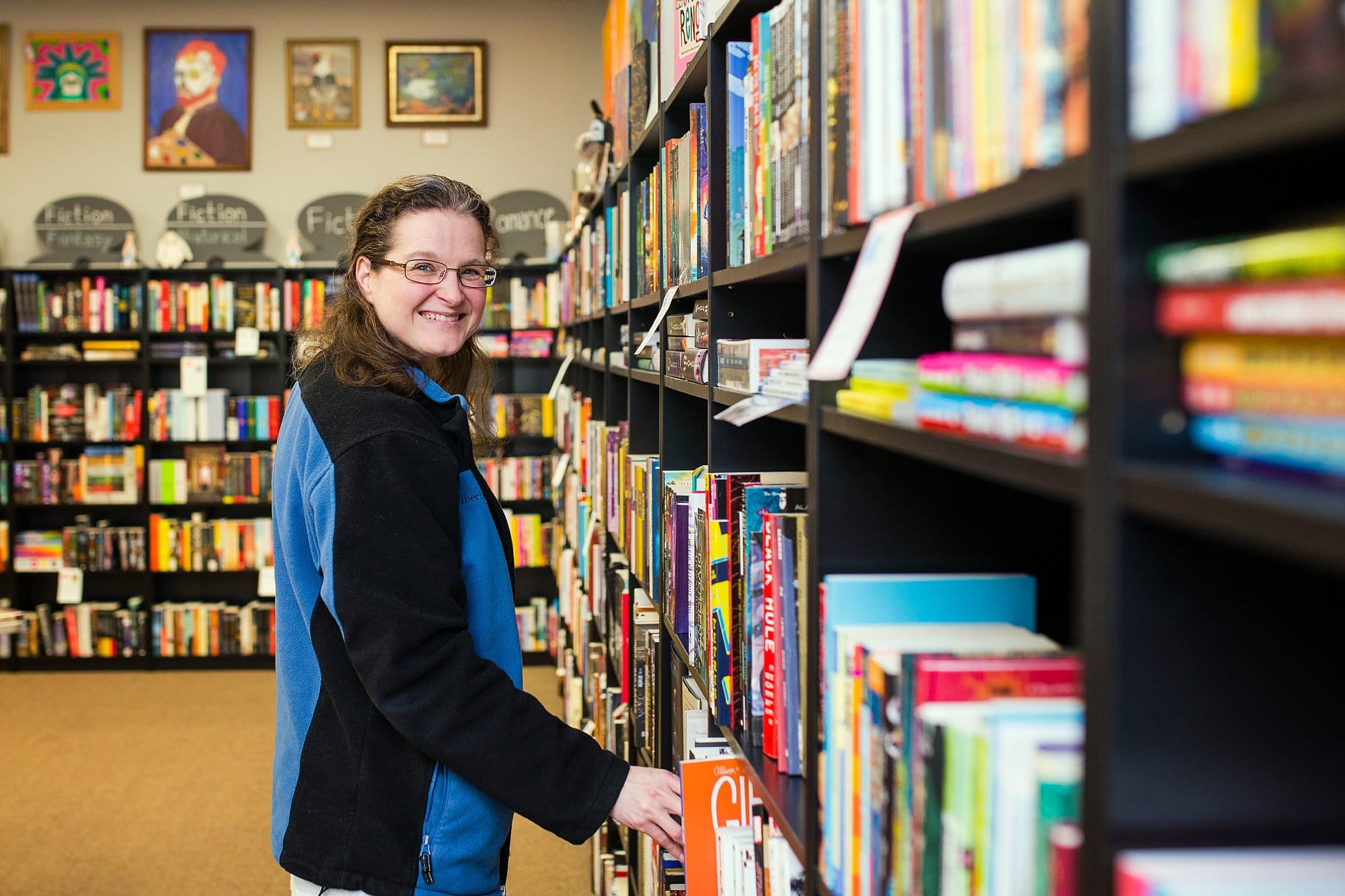 Gathering Volumes Bookstore photo by Cynthia Dawson Photography