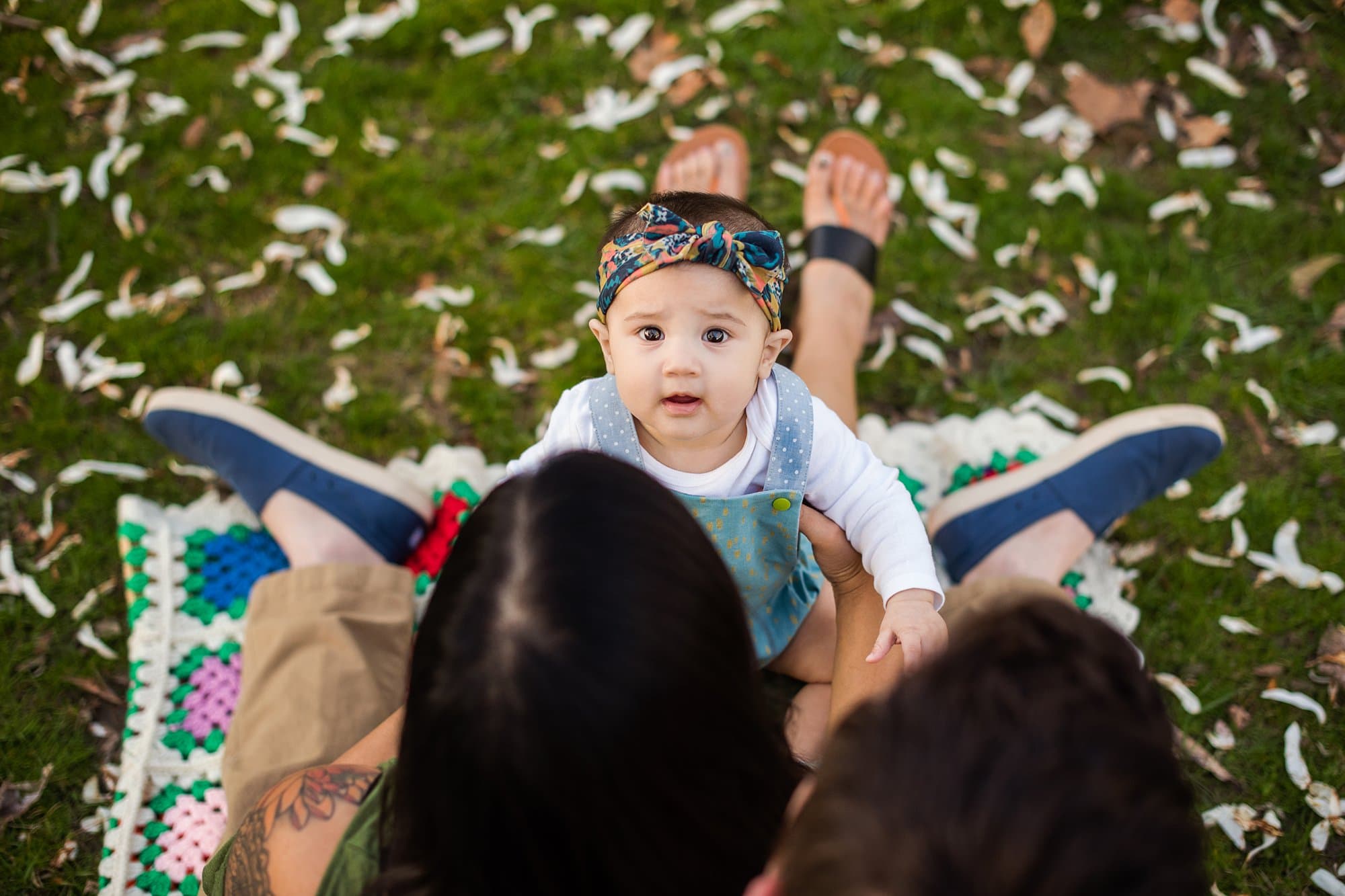 Toledo Lifestyle Family Photographer baby girl looking at camera photo by cynthia dawson photography