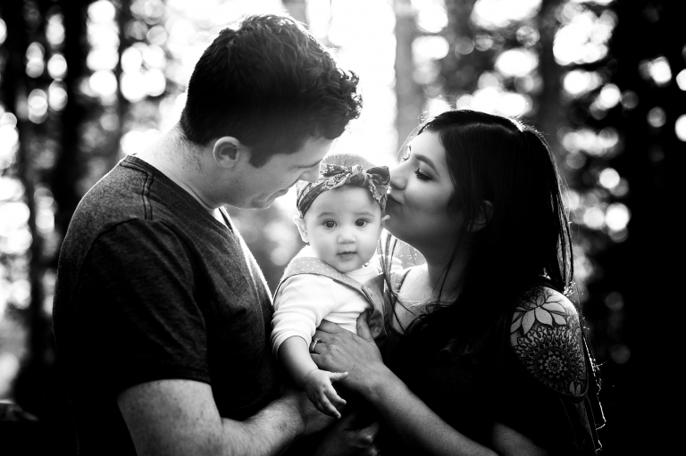 Toledo Lifestyle Family Photographer mom kissing baby photo by cynthia dawson photography