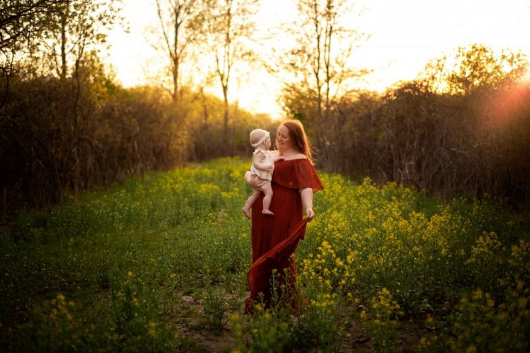 Maumee Family Photographer mother holding baby photo by Cynthia Dawson Photogrpahy 