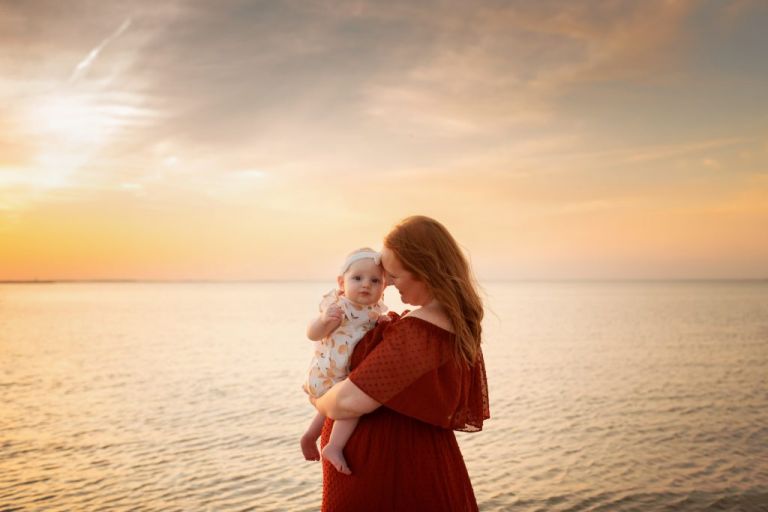 Family Photographer in Toledo Ohio mother and baby photo by Cynthia Dawson Photography 