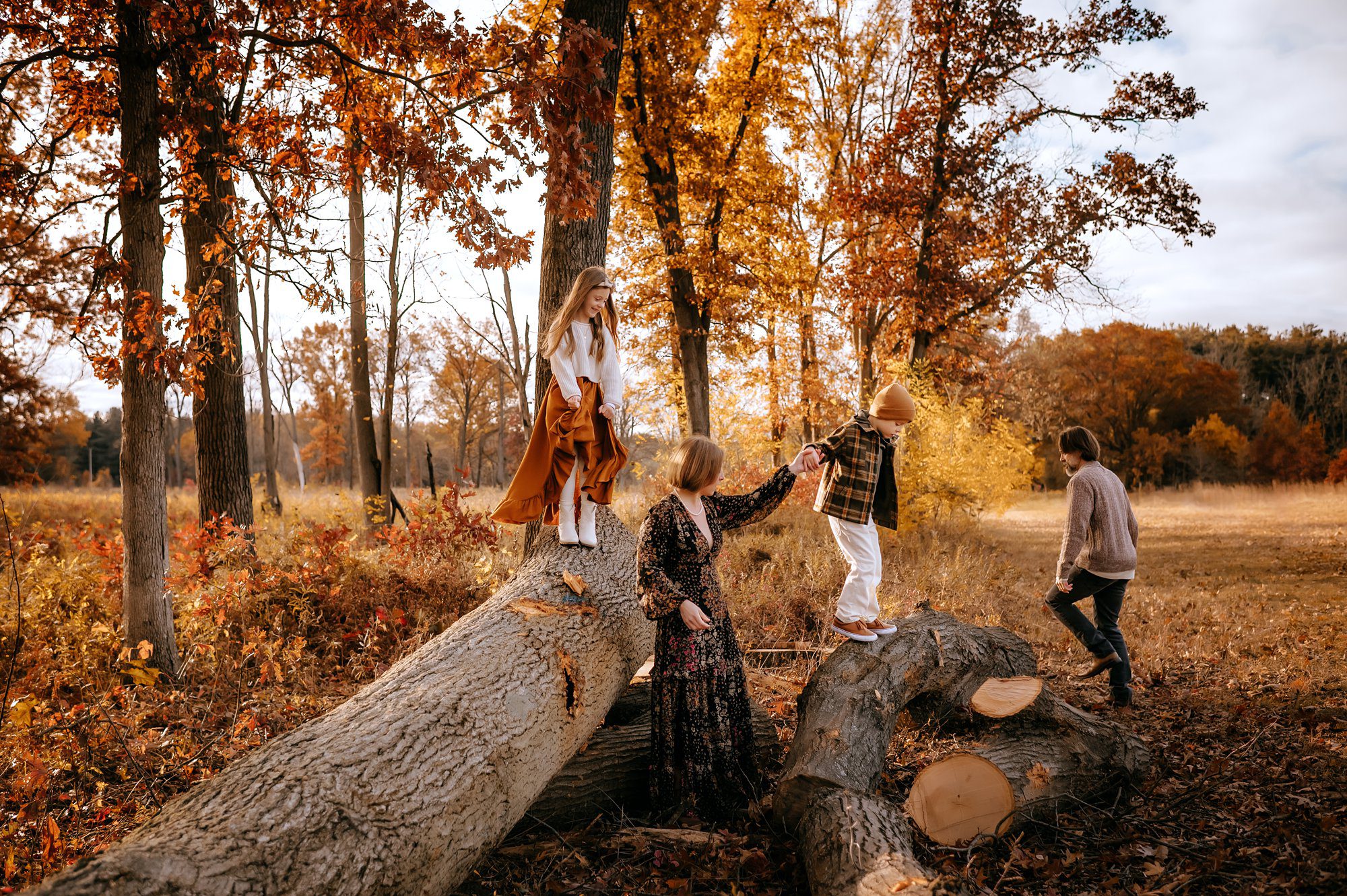 Fall Family Photos at Oak Openings in Ohio